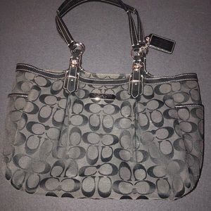 Medium Black Coach Shoulder Purse